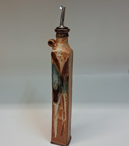 #230611 Oil Cruet with Multi-Color Splash $24.50 at Hunter Wolff Gallery